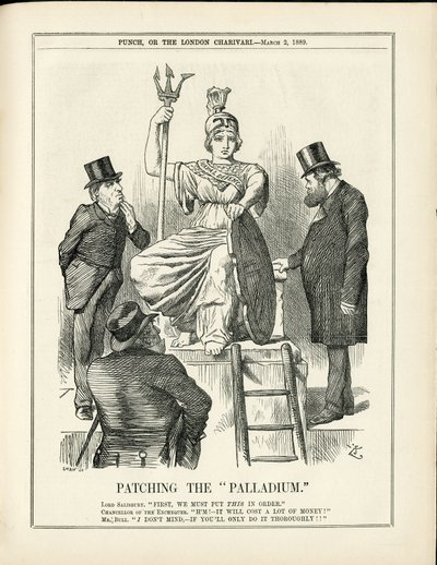 Illustratie van John Tenniel (1820-1914) in Punch door John Tenniel