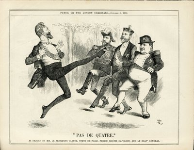 Illustratie van John Tenniel (1820-1914) in Punch door John Tenniel
