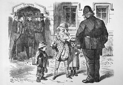 Mr Punch doet een beroep op John Bull door John Tenniel