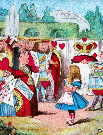 Kop eraf! Alice en haar Rode Koningin, c1910 door John Tenniel