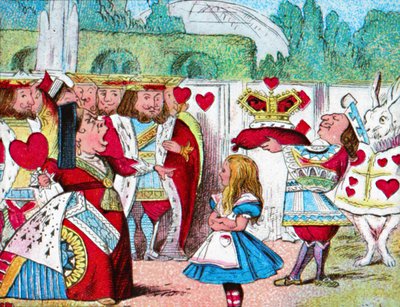Kop eraf! Alice en haar Rode Koningin, c1910 door John Tenniel