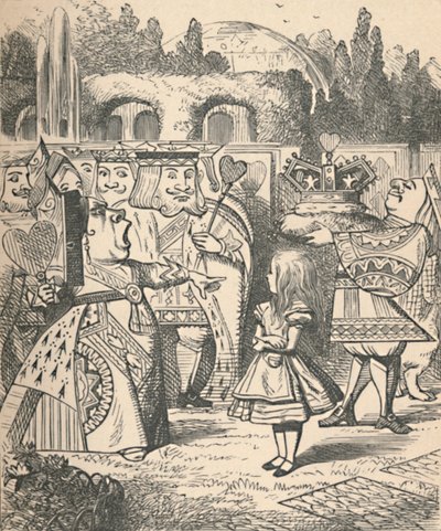 Kop eraf! Alice en de Rode Koningin, 1889 door John Tenniel