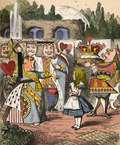 Kop eraf! Alice en de Rode Koningin, 1889 door John Tenniel