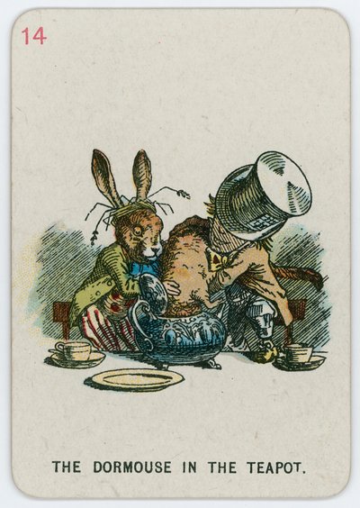 De slaapmuis in de theepot door John Tenniel