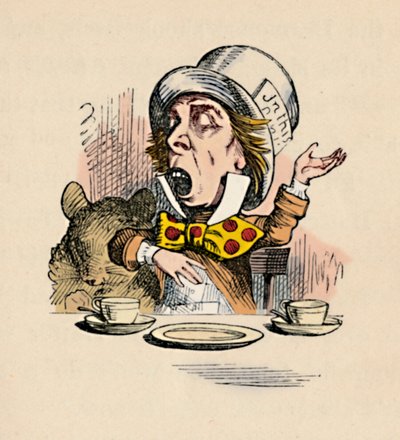 De Gekke Hoedenmaker, 1889 door John Tenniel