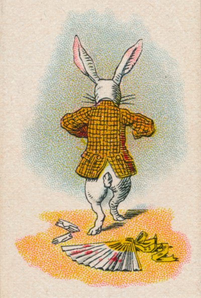 Het Konijn Rent Weg door John Tenniel
