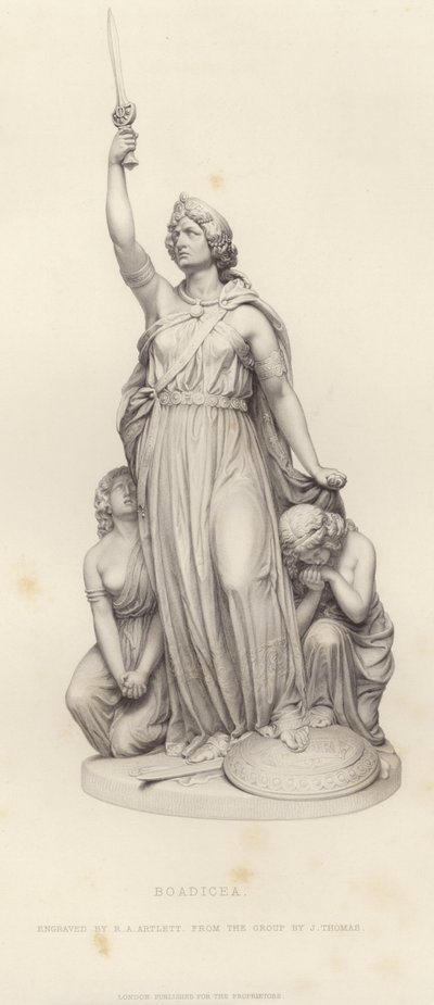 Portret van koningin Boadicea door John Thomas