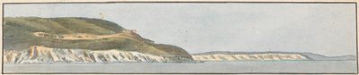 Dunmose, West bij Noord (een van vijf tekeningen op één montage) door John Thomas Serres