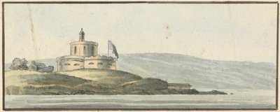 St. Maws Kasteel, Falmouth, Oost-Zuidoost door John Thomas Serres