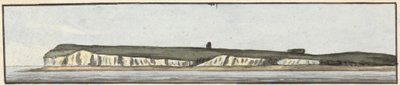 De Noord Foreland (een van drie tekeningen op één montage) door John Thomas Serres