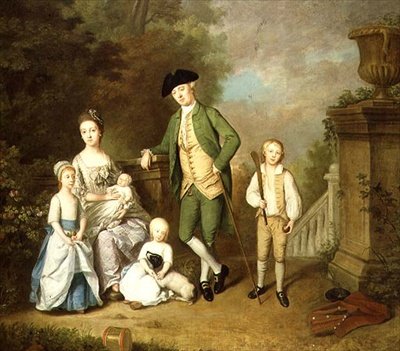 Portret van de Familie Wallace door John Thomas Seton