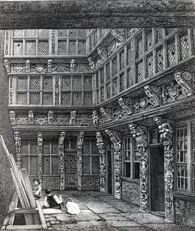 Een Prachtig Herenhuis dat onlangs stond in Hart Street, Crutched Friars, gepubliceerd in Smith