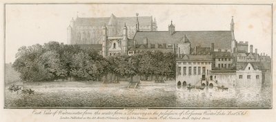 Oostelijk uitzicht op Westminster vanaf het water door John Thomas Smith
