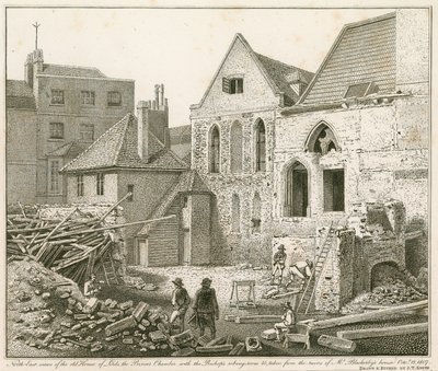 Noordoostelijke uitzichten van het oude House of Lords en Prince