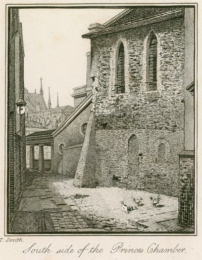 Zuidzijde van de Prinsenkamer, Westminster door John Thomas Smith