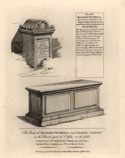 Graven van Royalist Richard Penderel (d) door John Thomas Smith