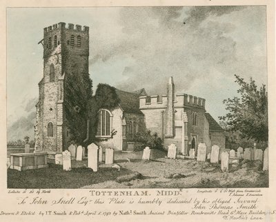 Tottenham Kerk, Londen door John Thomas Smith