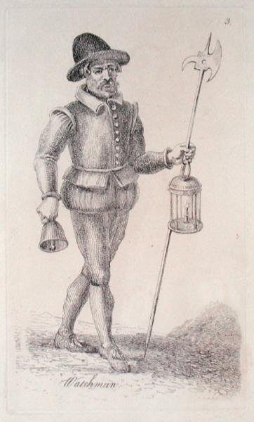 Nachtwaker uit c.1680 door John Thomas Smith