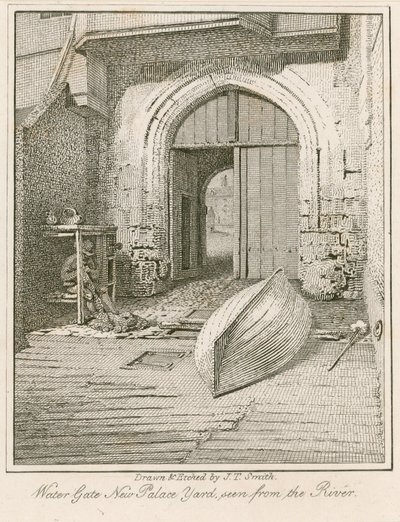 Waterpoort, New Palace Yard, Westminster Palace door John Thomas Smith