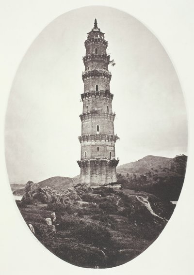 Een pagode bij Chao-Chowfu door John Thomson