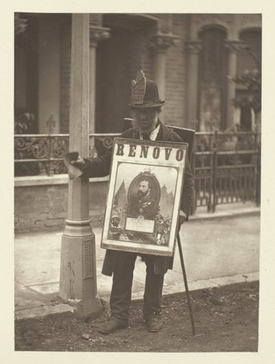 De Londense bordenmannen, 1881 door John Thomson