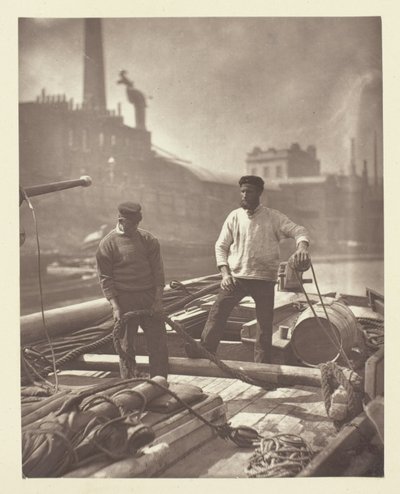 Arbeiders op de "Stille Snelweg" door John Thomson