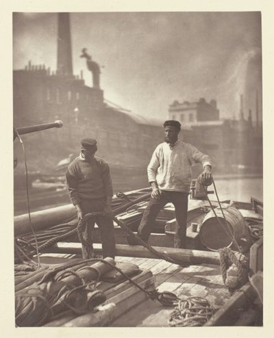 Arbeiders op de stille snelweg, 1881 door John Thomson