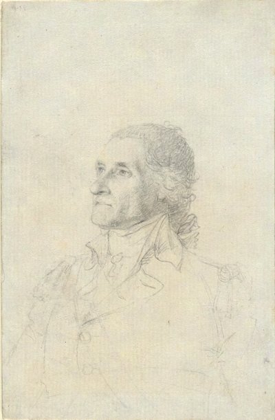 (Onbekende man - mogelijk Washington?) door John Trumbull