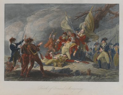 Dood van Generaal Montgomery, 1775 door John Trumbull