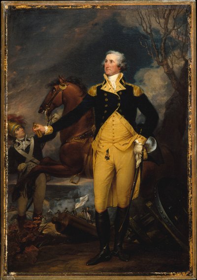 George Washington vor der Schlacht von Trenton door John Trumbull