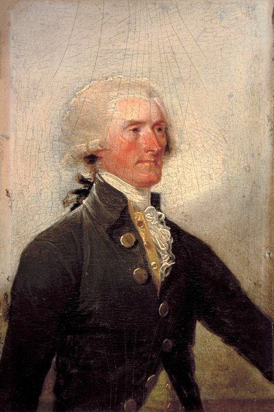 Portret van Thomas Jefferson door John Trumbull door John Trumbull