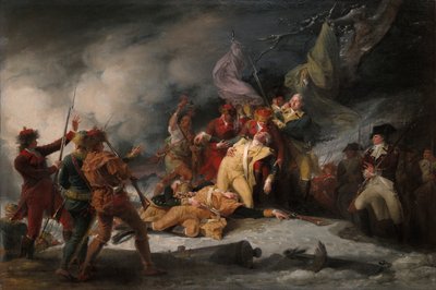 De dood van generaal Montgomery in de aanval op Quebec, 31 december 1775 door John Trumbull