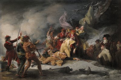 De Dood van Generaal Montgomery bij de Aanval op Quebec, 31 december 1775, 1786 door John Trumbull