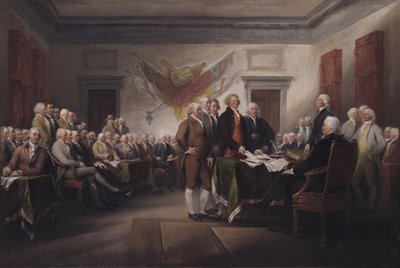 De Onafhankelijkheidsverklaring, 4 juli door John Trumbull