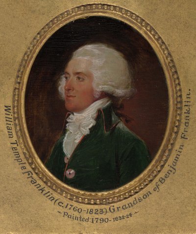 John Flaxman: het modelleren van het borstbeeld van William Hayley door John Trumbull