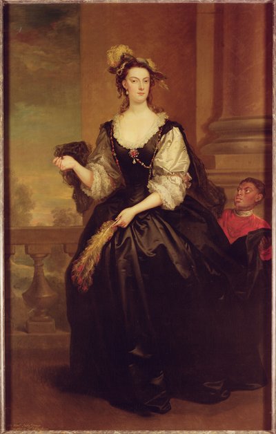 Portret van Anne Howard, Lady Yonge door John Vanderbanck