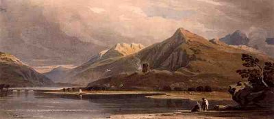 Dolbadern Castle, Noord-Wales door John Varley