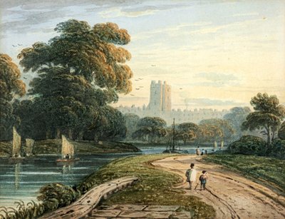 Figuren op de Weg naar Windsor door John Varley