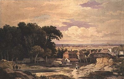 Frognal, Hampstead, c.1825 door John Varley