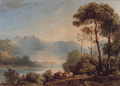 Uitzicht vanaf Grange Bridge, Borrowdale door John Varley