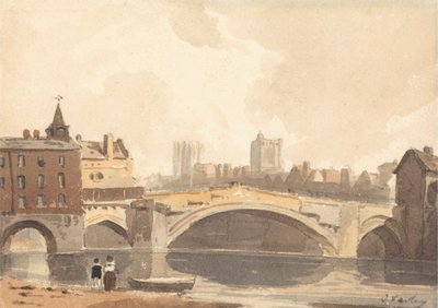 Uitzicht op York door John Varley