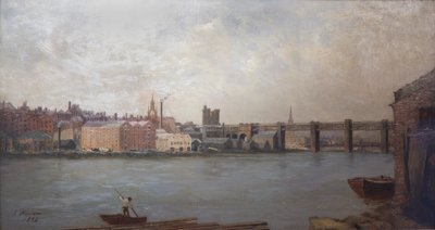 Newcastle upon Tyne vanuit het zuidwesten, 1884 door John Wallace