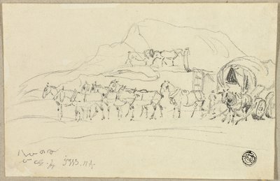 Wagen met Acht Paarden die Worden Aangespannen door John Ward