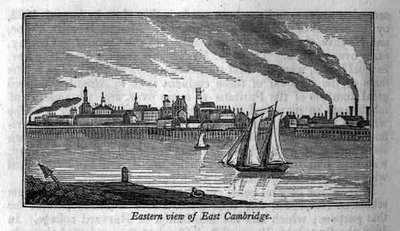 Oostelijk Uitzicht op Oost-Cambridge, uit 
