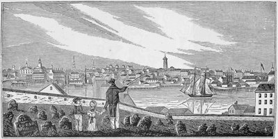 Zuidelijk uitzicht op Charlestown, uit 