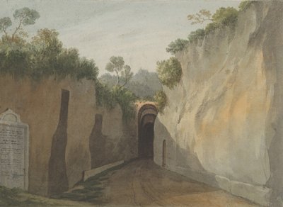 Ingang van de Grot van Posillipo, Napels door John Warwick Smith