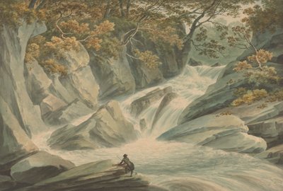 Hafod: Bovenste Deel van de Waterval door John Warwick Smith