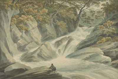 Hafod: Bovenste Deel van de Waterval door John Warwick Smith