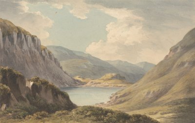 Llyn Geirionedd niet Ver van Trefriew, aan de Rivier Conway, Carnarvonshire door John Warwick Smith