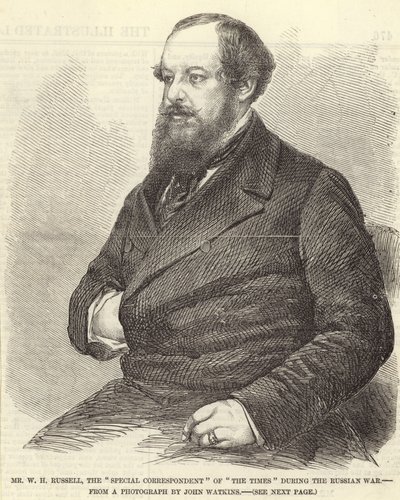 Portret van Sir William Howard Russell door John Watkins